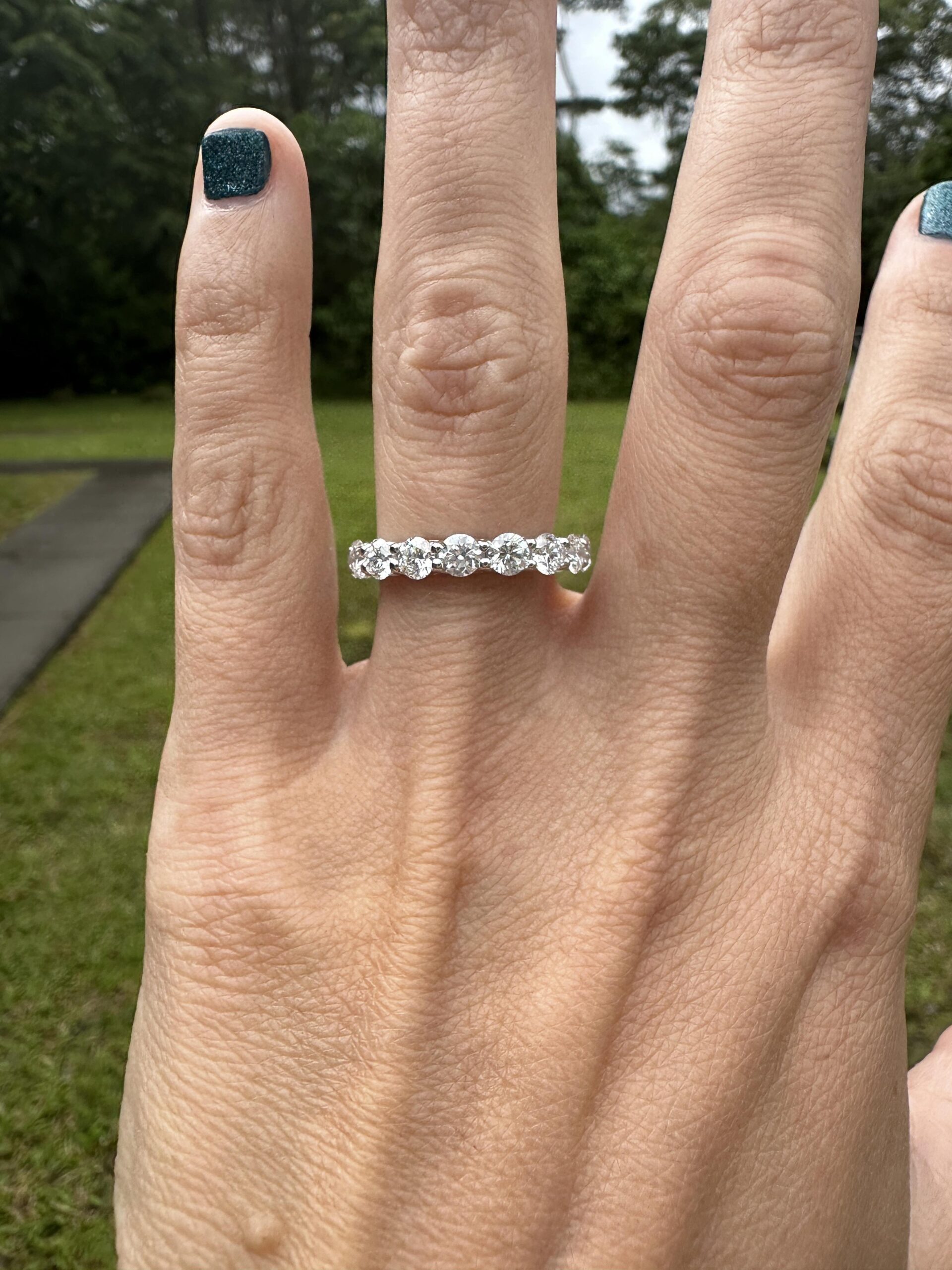 Lab Grown 3.2 CT Diamond Eternity Band - Image 10