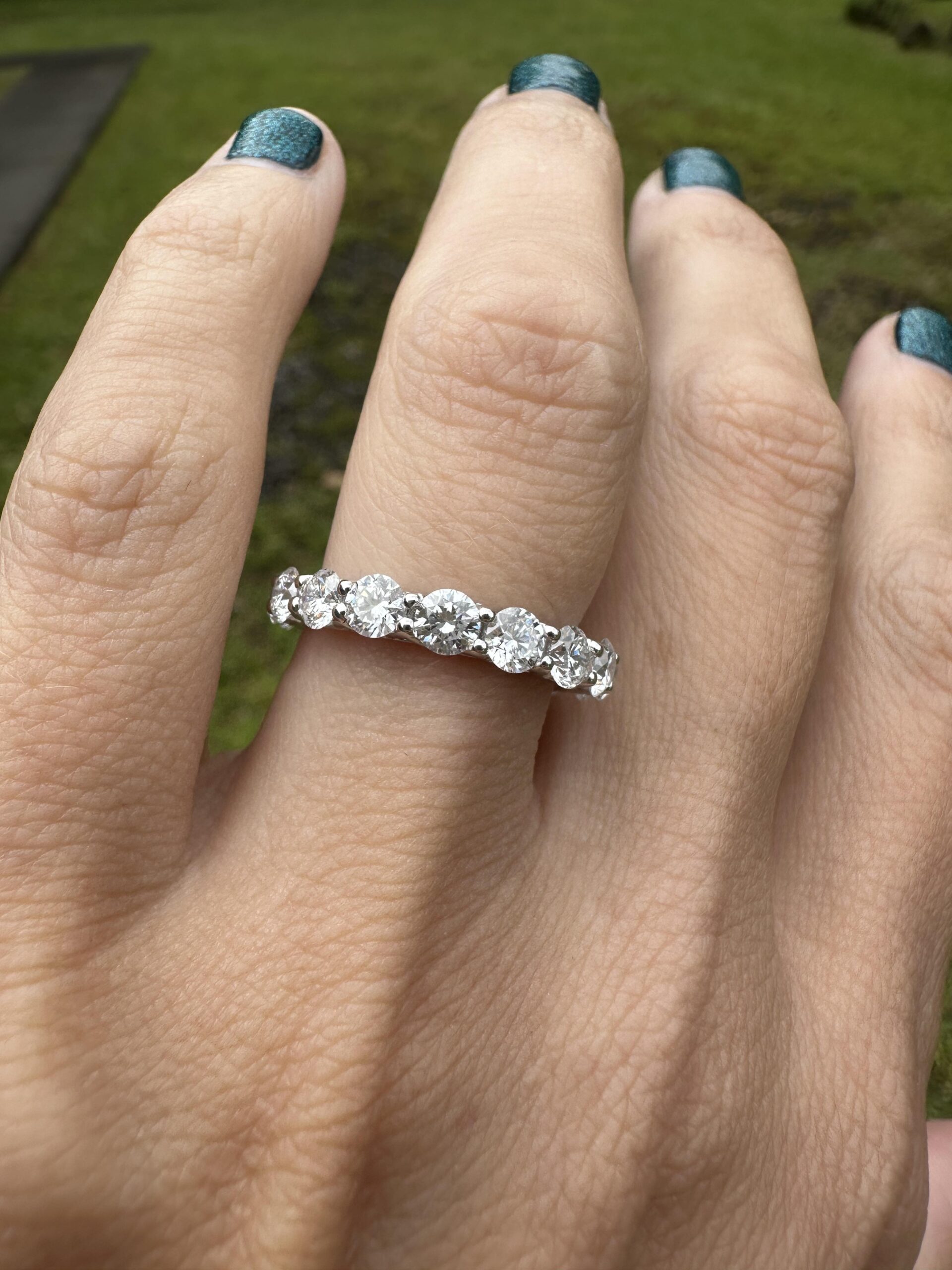 Lab Grown 3.2 CT Diamond Eternity Band - Image 9
