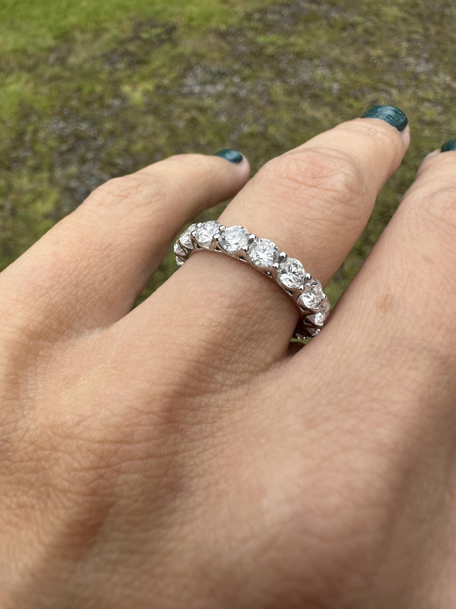 Lab Grown 3.2 CT Diamond Eternity Band - Image 7