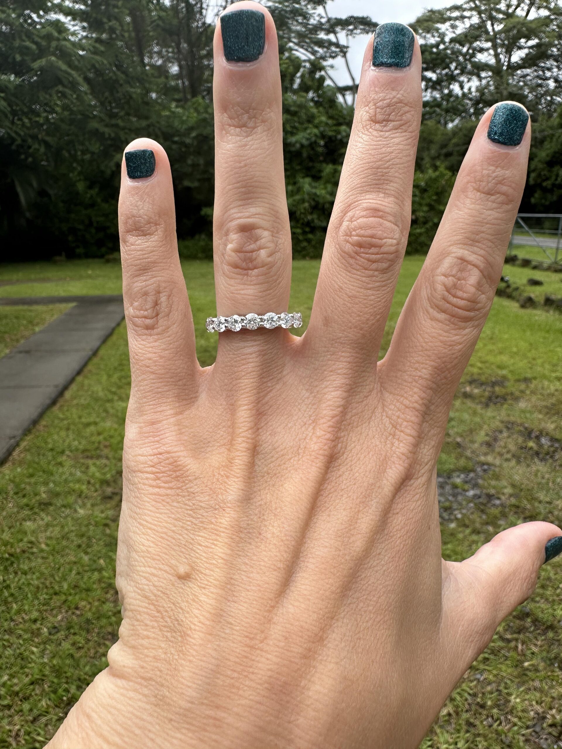 Lab Grown 3.2 CT Diamond Eternity Band - Image 6