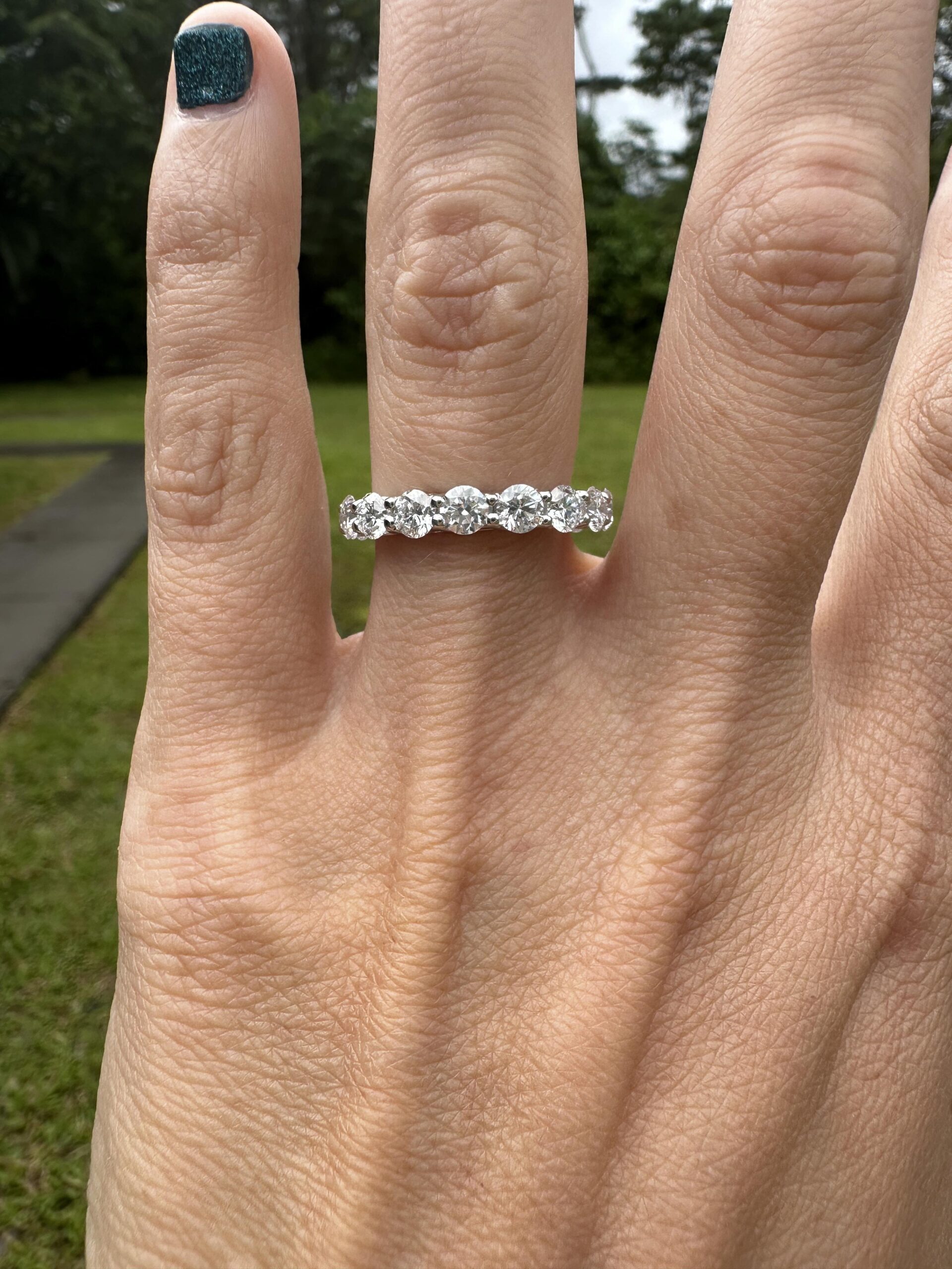 Lab Grown 3.2 CT Diamond Eternity Band - Image 4