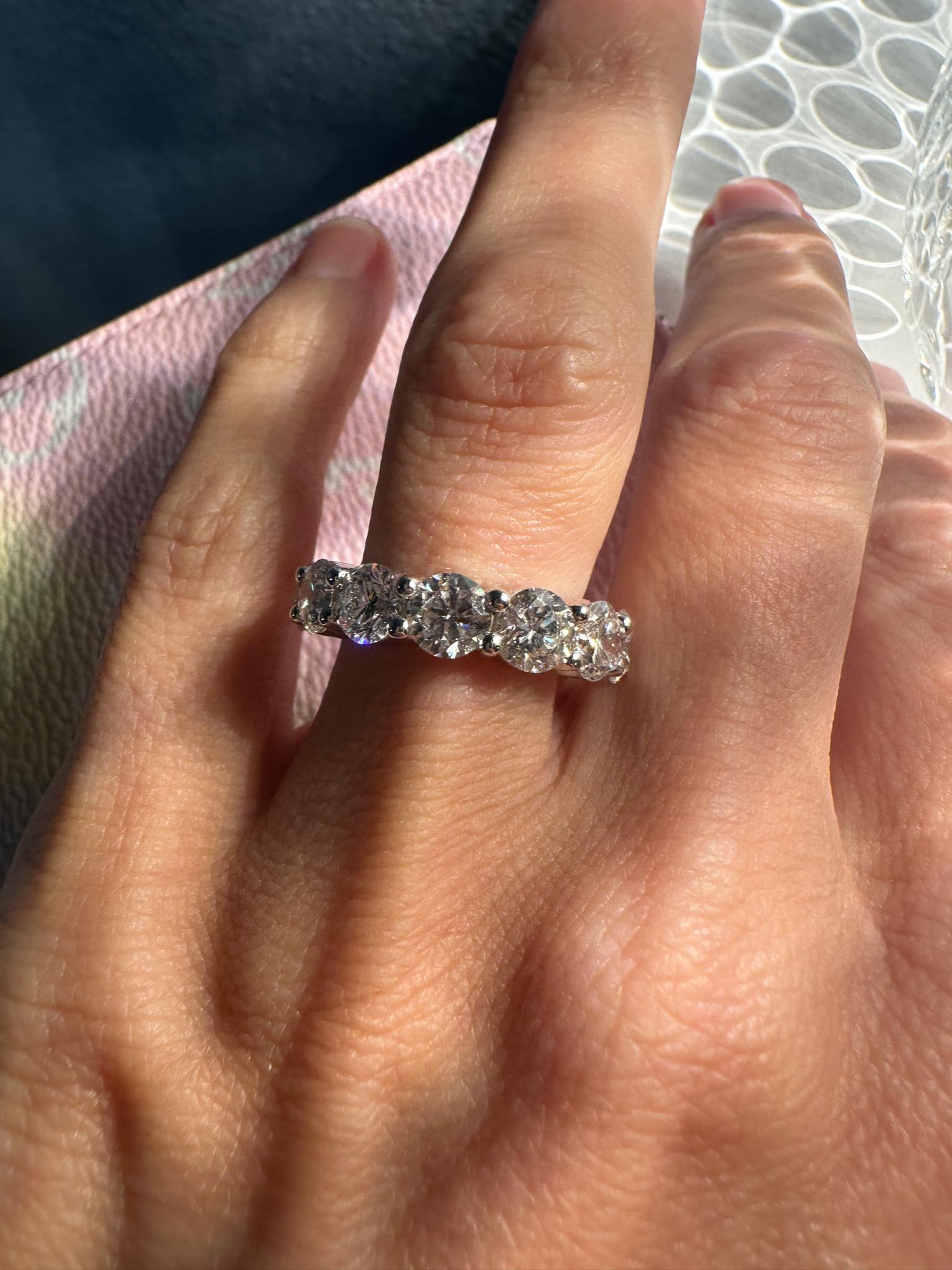 Pre order : 4 CTW Lab-Grown Diamond Anniversary Band