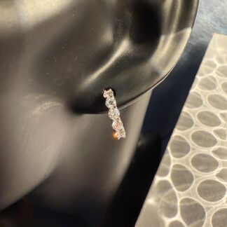 Lab Grown 1.10 TCW Diamond Huggie Earrings