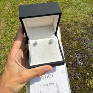Lab Grown 3.02 TCW Diamond Stud Earrings