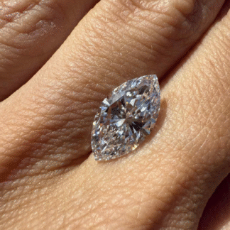 Lab Grown Loose 3.39 CT Marquise Brilliant Diamond