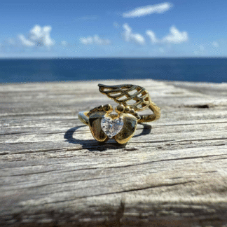 Lab Grown 1/2 CT Diamond Baby Angel Memorial Ring