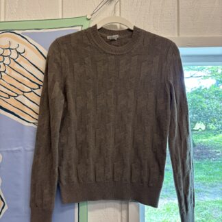 Hermès H Motif Gris Etoupe Knitted Sweater