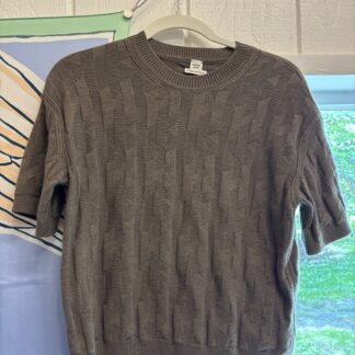 Hermès H Motif Gris Etoupe Wool Shirt