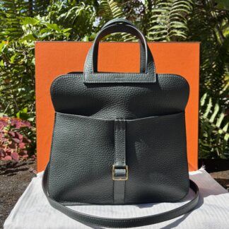 Hermès Vert Cypress Halzan 25 Crossbody