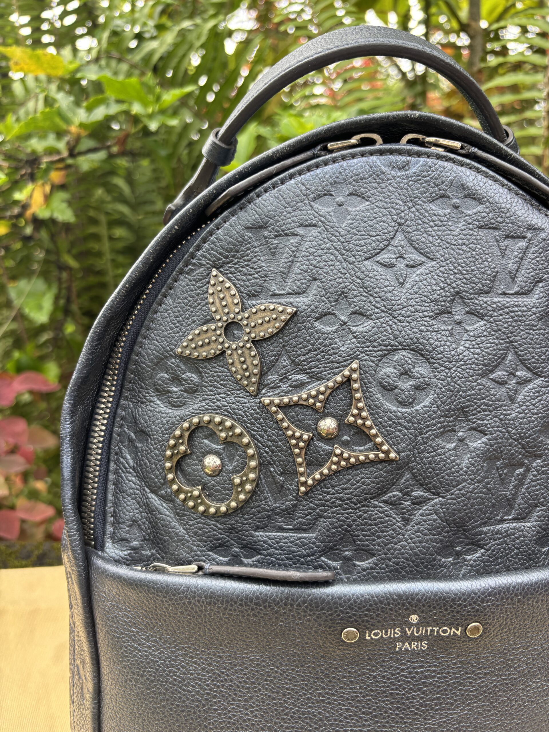 Louis Vuitton Marine Empreinte Monogram Pins Sorbonne Backpack - Image 2