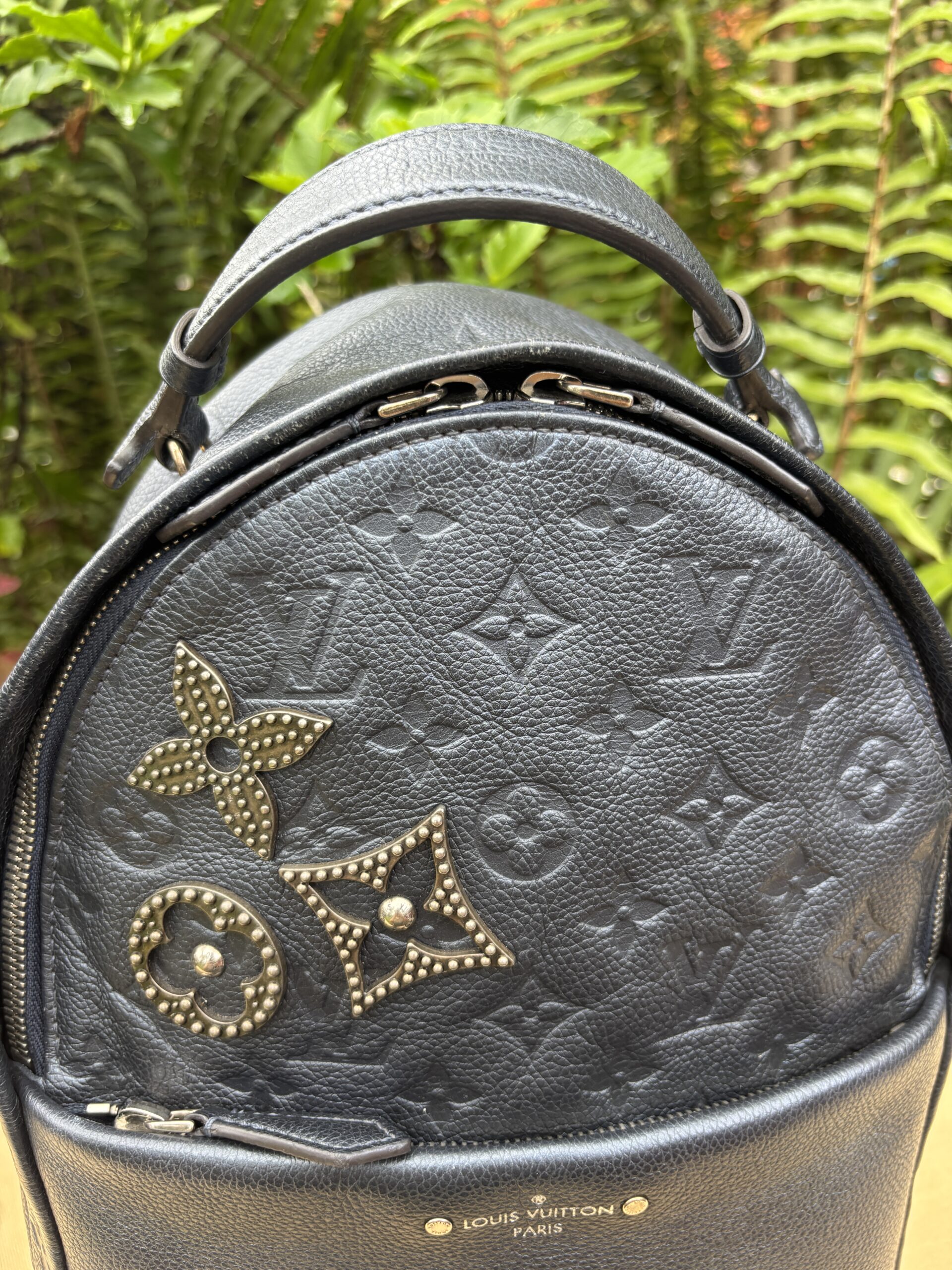 Louis Vuitton Marine Empreinte Monogram Pins Sorbonne Backpack - Image 3