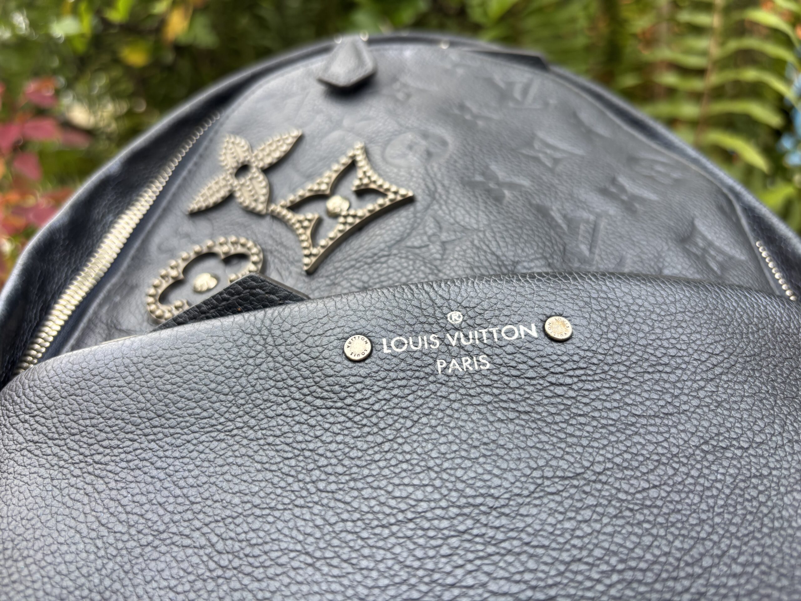 Louis Vuitton Marine Empreinte Monogram Pins Sorbonne Backpack - Image 11