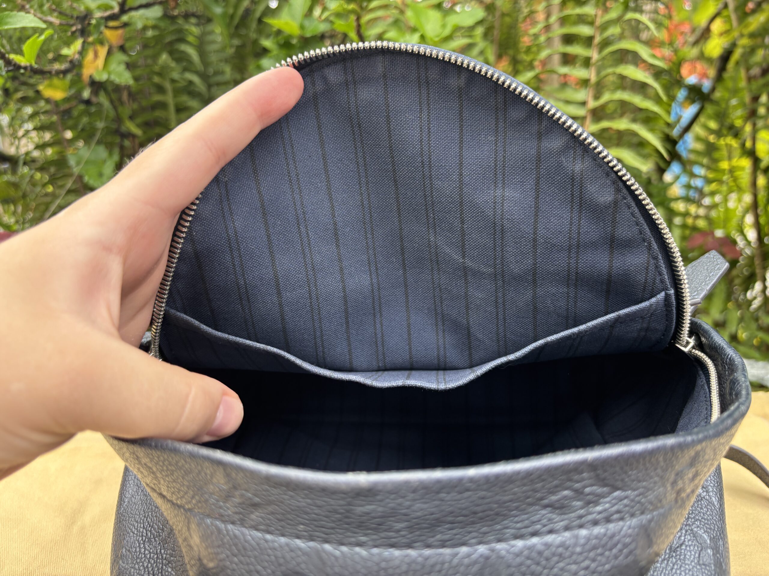 Louis Vuitton Marine Empreinte Monogram Pins Sorbonne Backpack - Image 14