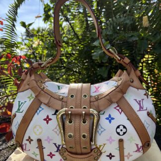 Louis Vuitton Limited Edition White Multicolore Monogram Leonor